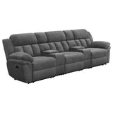 Bahrain 5-piece Upholstered Home Theater Seating Charcoal - 609541T