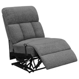 Bahrain 5-piece Upholstered Home Theater Seating Charcoal - 609541T
