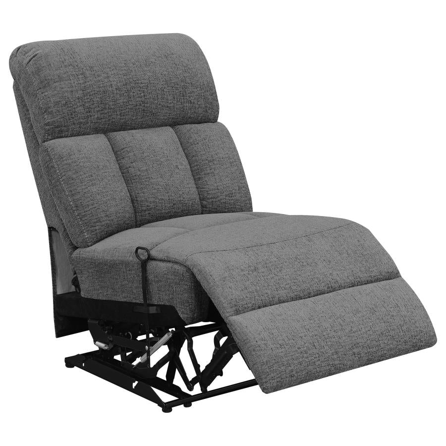 Bahrain 5-piece Upholstered Home Theater Seating Charcoal - 609541T
