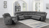 Bahrain Upholstered Glider Recliner Charcoal - 609543