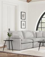 Collins Modular Armless Chair Grey - 609560AC