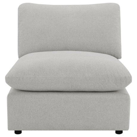 Collins Modular Armless Chair Grey - 609560AC