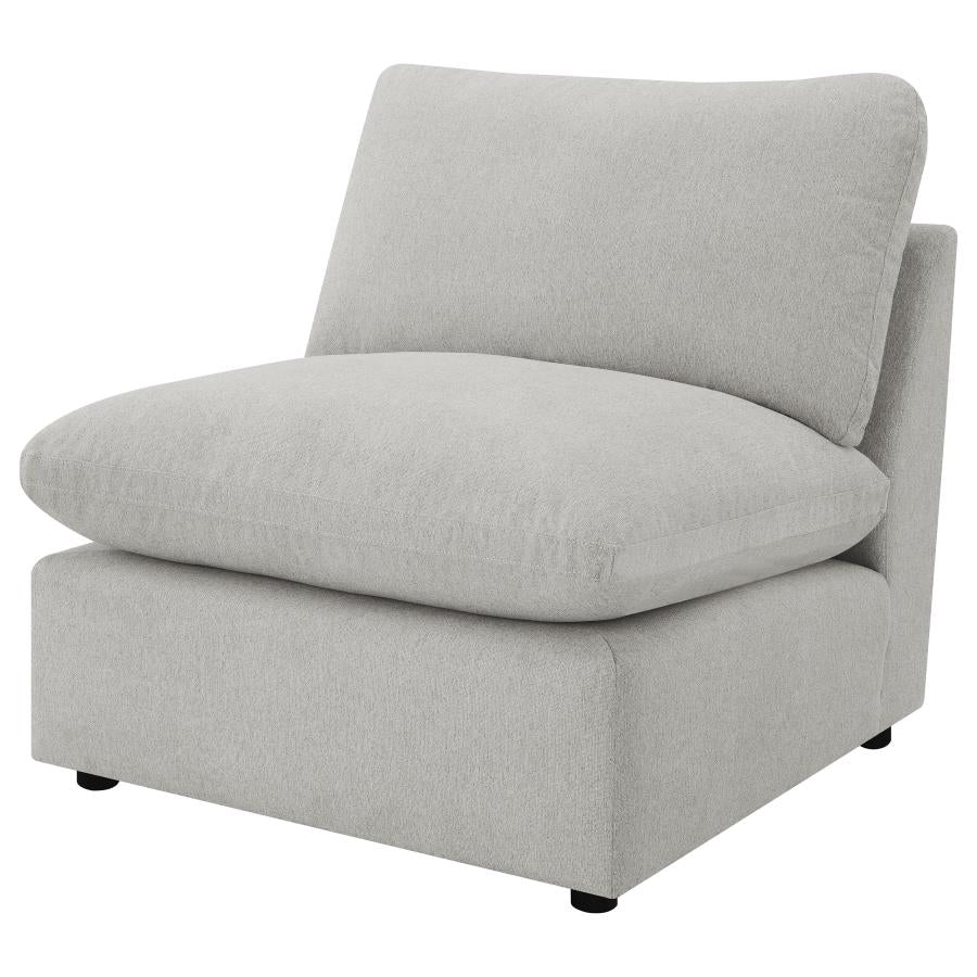 Collins Modular Armless Chair Grey - 609560AC