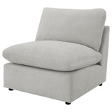 Collins Modular Armless Chair Grey - 609560AC