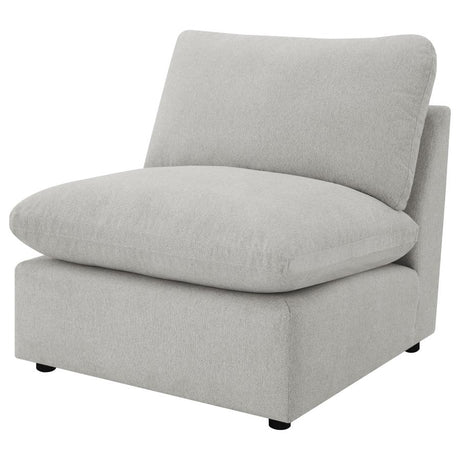 Collins Modular Armless Chair Grey - 609560AC