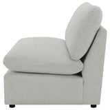 Collins Modular Armless Chair Grey - 609560AC