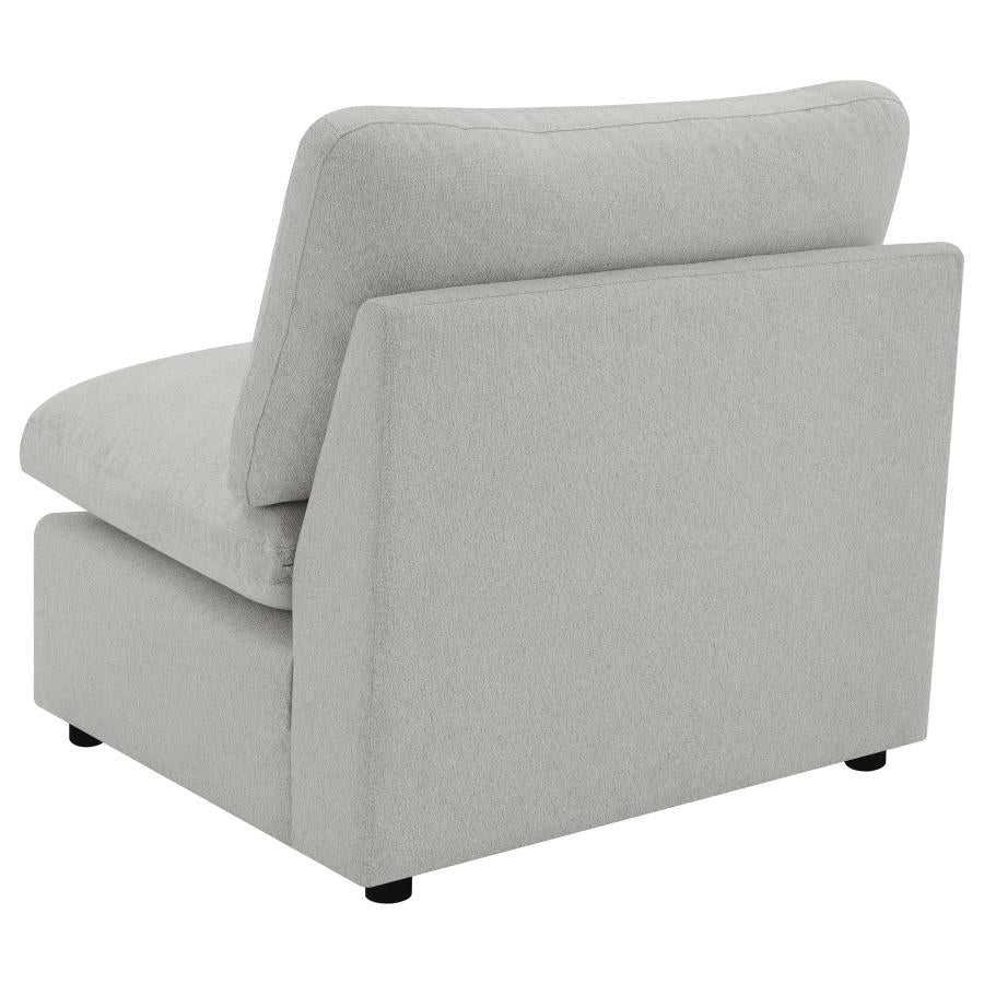 Collins Modular Armless Chair Grey - 609560AC