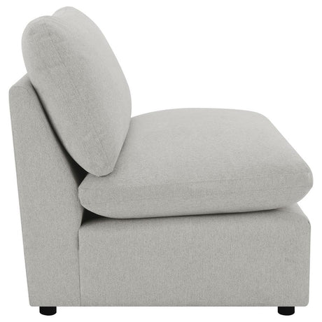Collins Modular Armless Chair Grey - 609560AC