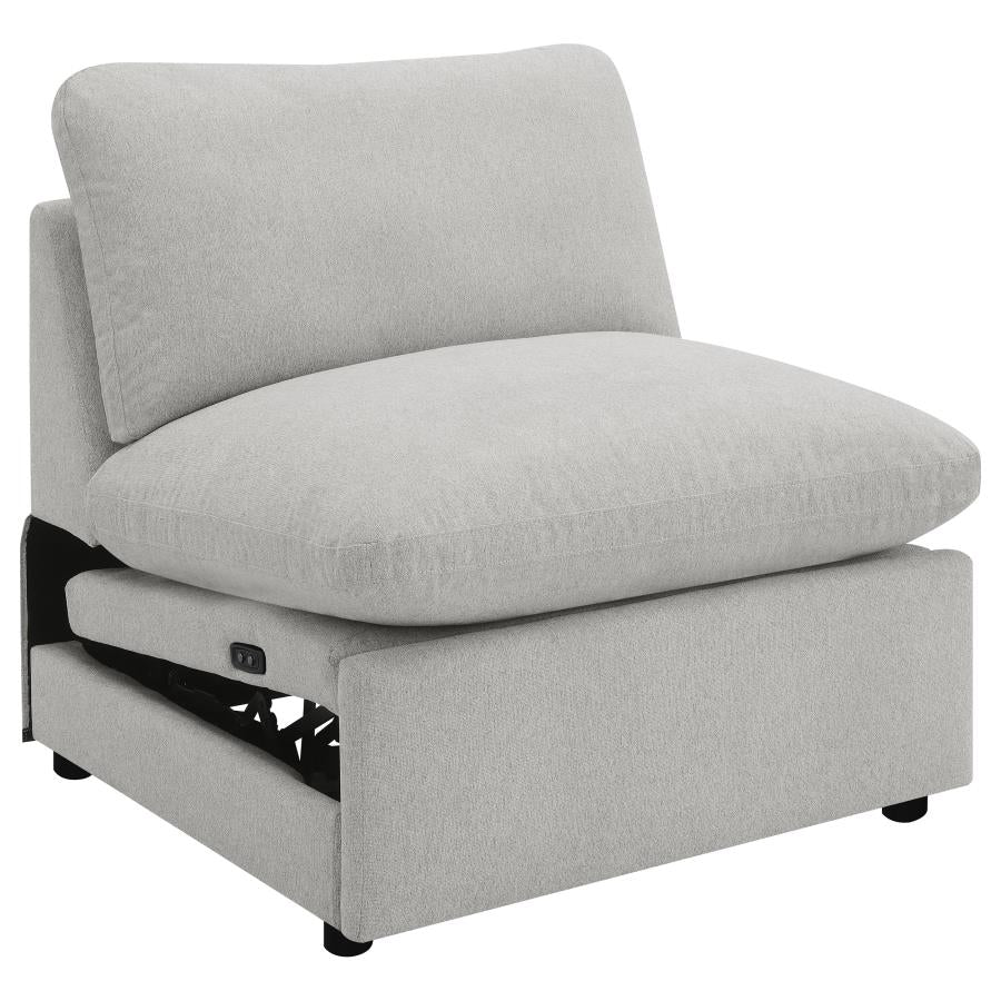 Collins Modular Power Armless Recliner Grey - 609560ARP