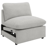 Collins Modular Power Armless Recliner Grey - 609560ARP