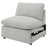Collins Modular Power Armless Recliner Grey - 609560ARP