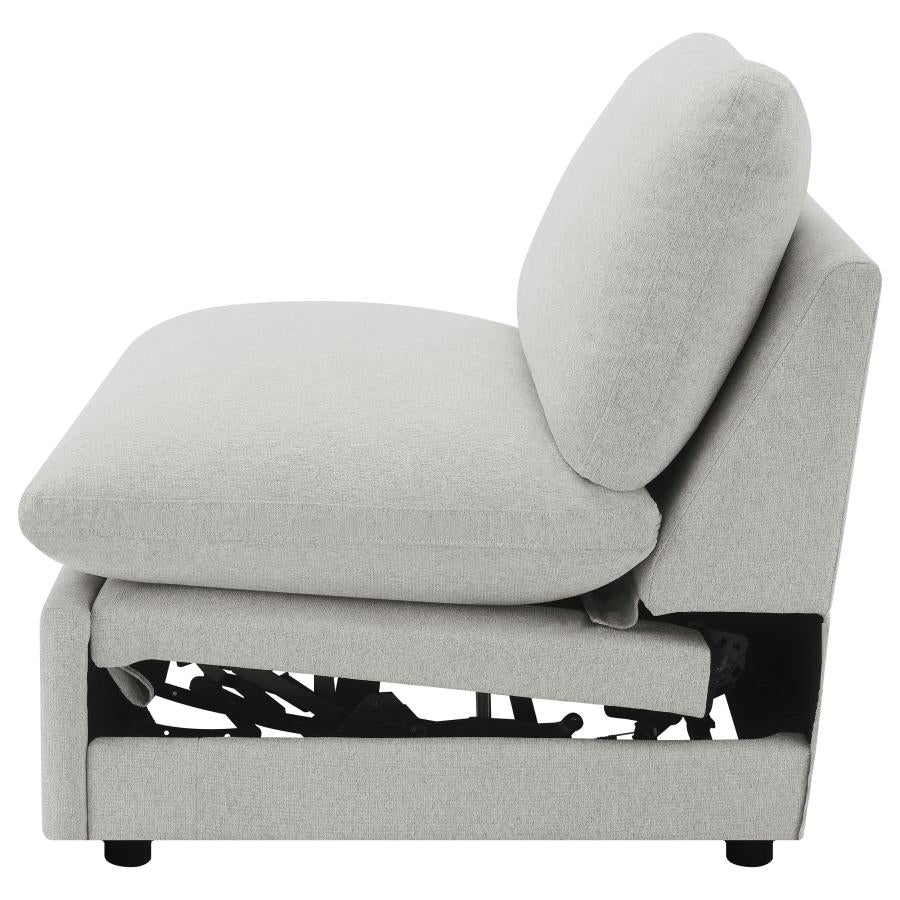 Collins Modular Power Armless Recliner Grey - 609560ARP