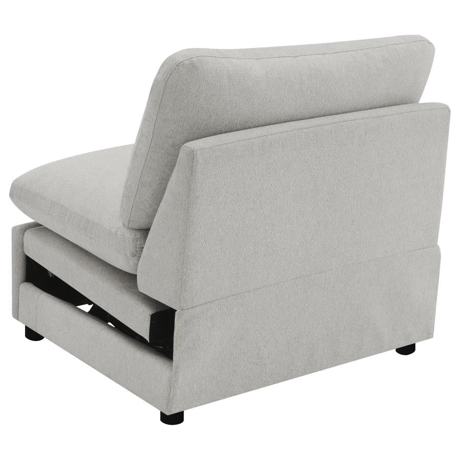 Collins Modular Power Armless Recliner Grey - 609560ARP