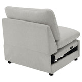 Collins Modular Power Armless Recliner Grey - 609560ARP