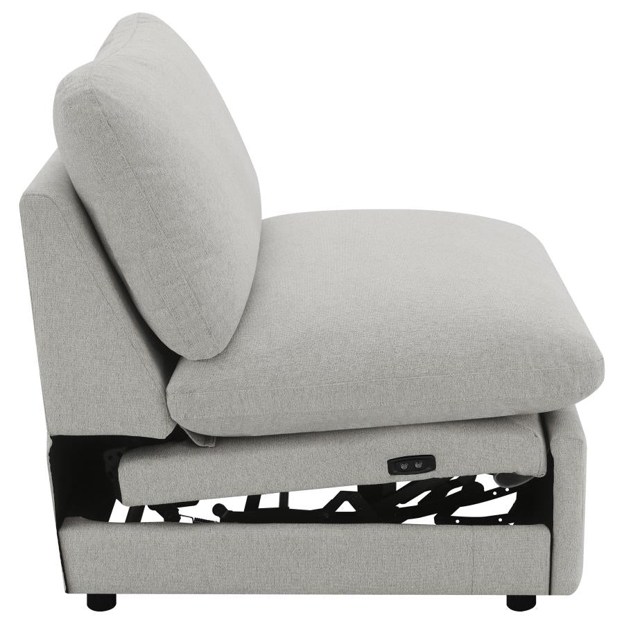 Collins Modular Power Armless Recliner Grey - 609560ARP