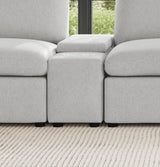 Collins Upholstered Modular Storage Console Grey - 609560CON