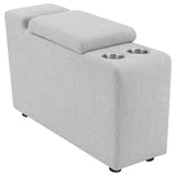 Collins Upholstered Modular Storage Console Grey - 609560CON