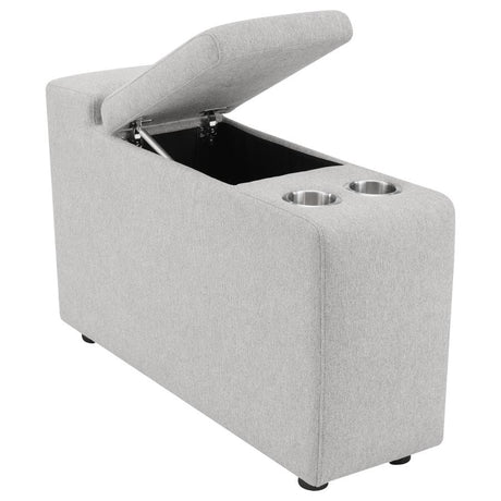 Collins Upholstered Modular Storage Console Grey - 609560CON