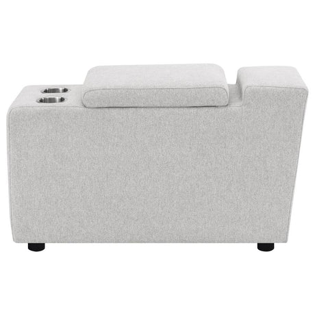 Collins Upholstered Modular Storage Console Grey - 609560CON
