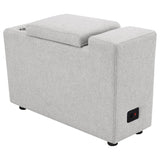 Collins Upholstered Modular Storage Console Grey - 609560CON