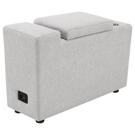 Collins Upholstered Modular Storage Console Grey - 609560CON