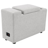 Collins Upholstered Modular Storage Console Grey - 609560CON