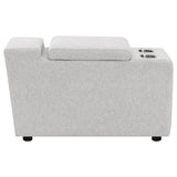 Collins Upholstered Modular Storage Console Grey - 609560CON