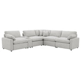 Collins 6-piece Modular Power Reclining Sectional Grey - 609560P-SET