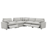 Collins 6-piece Modular Power Reclining Sectional Grey - 609560P-SET