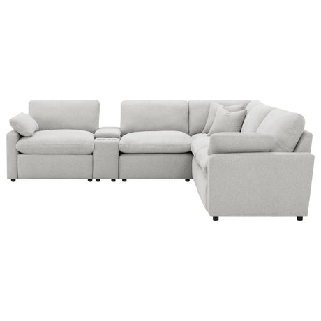 Collins 6-piece Modular Power Reclining Sectional Grey - 609560P-SET