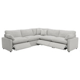 Collins 5-piece Modular Power Reclining Sectional Grey - 609560P