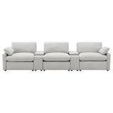 Collins 5-piece Power Reclining Home Theater Seating Grey - 609561PT