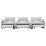 Collins 5-piece Power Reclining Home Theater Seating Grey - 609561PT
