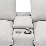 Collins 5-piece Power Reclining Home Theater Seating Grey - 609561PT
