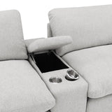 Collins 5-piece Power Reclining Home Theater Seating Grey - 609561PT