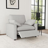 Collins Upholstered Power Recliner Chair Grey - 609563P