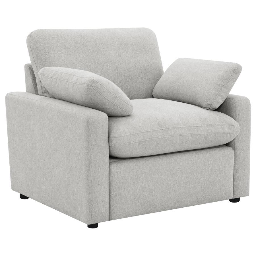 Collins Upholstered Power Recliner Chair Grey - 609563P