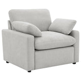 Collins Upholstered Power Recliner Chair Grey - 609563P