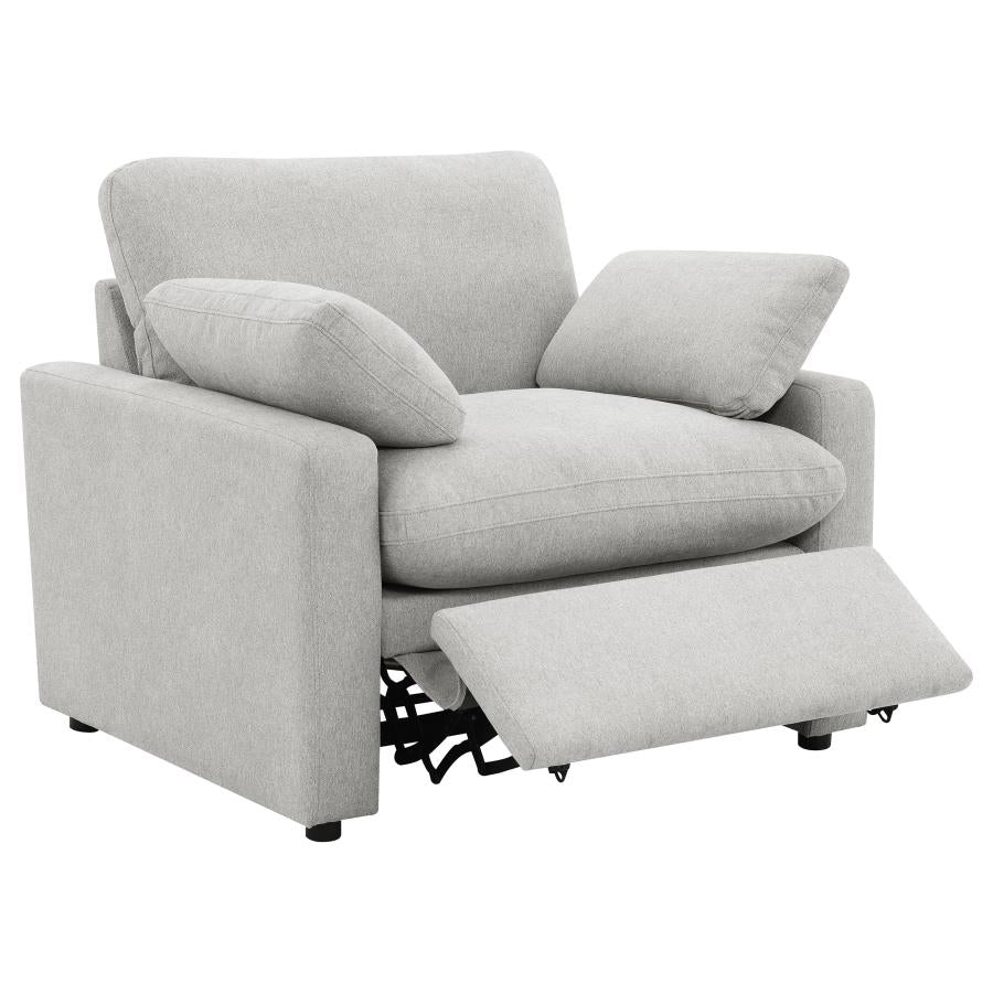 Collins Upholstered Power Recliner Chair Grey - 609563P