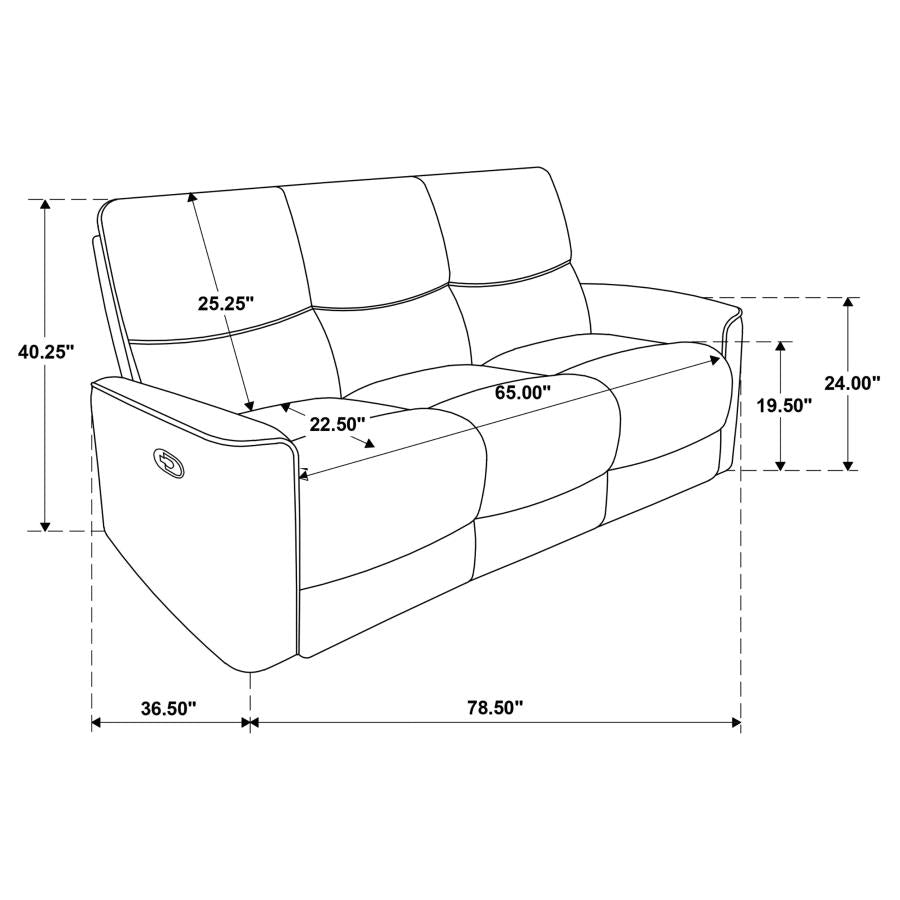 Navarro 2-piece Upholstered Reclining Sofa Set Dark Brown - 609571-S2