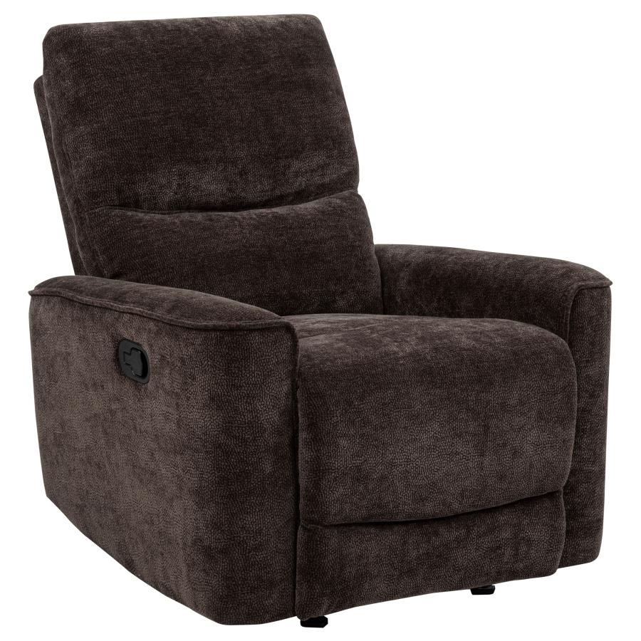 Navarro 3-piece Upholstered Reclining Sofa Set Dark Brown - 609571-S3