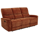 Navarro 2-piece Upholstered Reclining Sofa Set Orange - 609574-S2