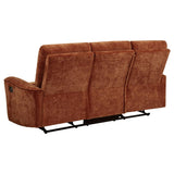Navarro 2-piece Upholstered Reclining Sofa Set Orange - 609574-S2