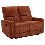 Navarro 2-piece Upholstered Reclining Sofa Set Orange - 609574-S2