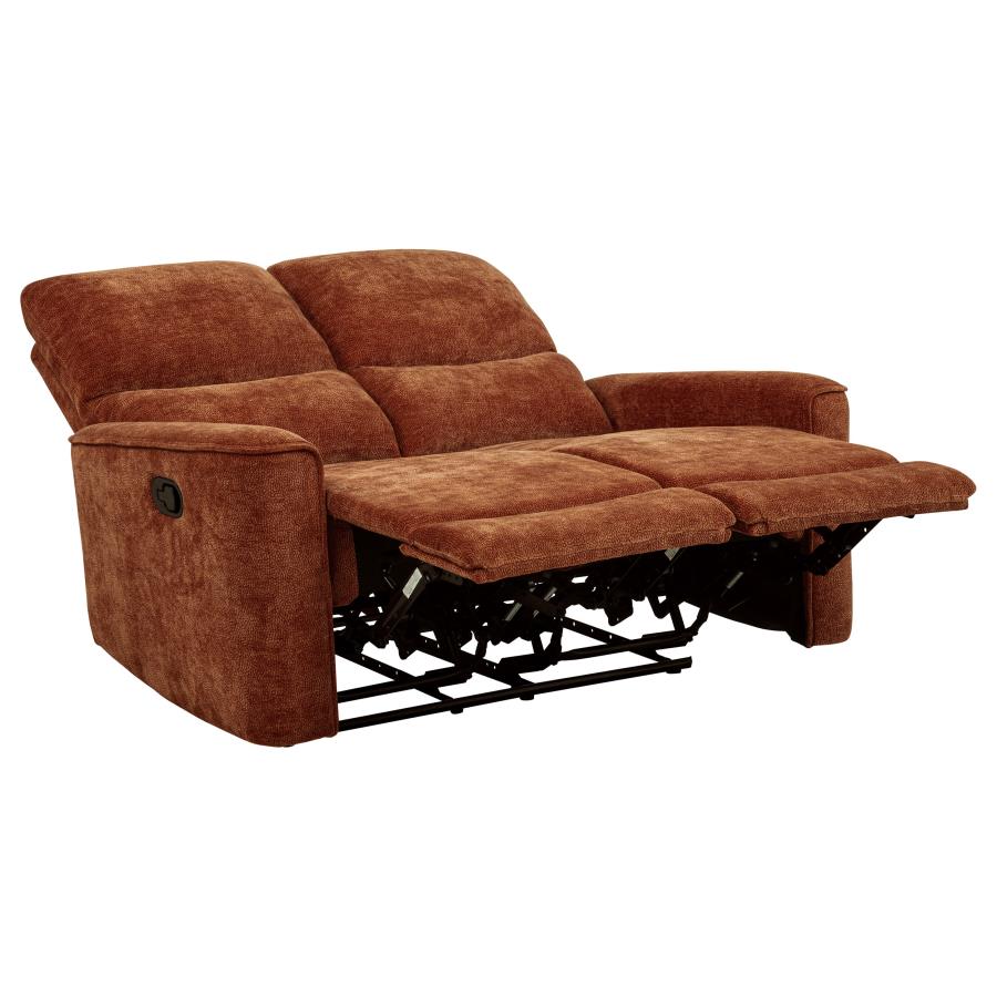 Navarro 2-piece Upholstered Reclining Sofa Set Orange - 609574-S2
