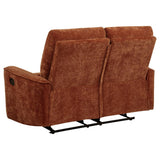 Navarro 2-piece Upholstered Reclining Sofa Set Orange - 609574-S2