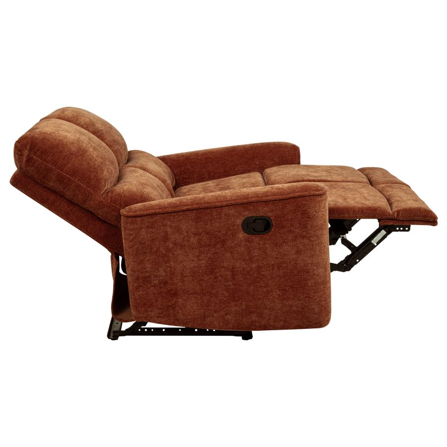 Navarro 2-piece Upholstered Reclining Sofa Set Orange - 609574-S2