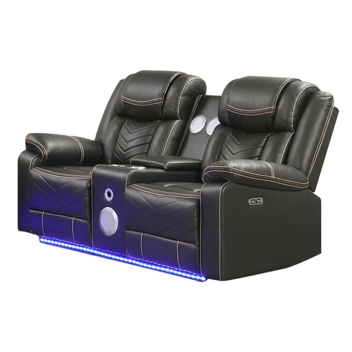 Challenger - LED Power Recliner Loveseat