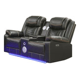 Challenger - LED Power Recliner Loveseat