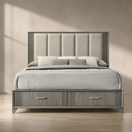 Hugo - Storage Bed With Upholstered Headboard
